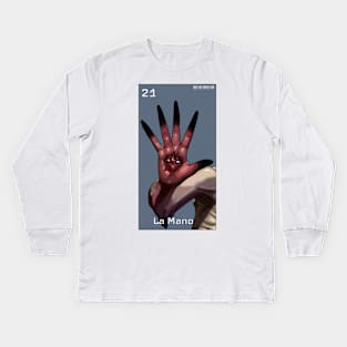 Pale Man Hand La Mano Kids Long Sleeve T-Shirt